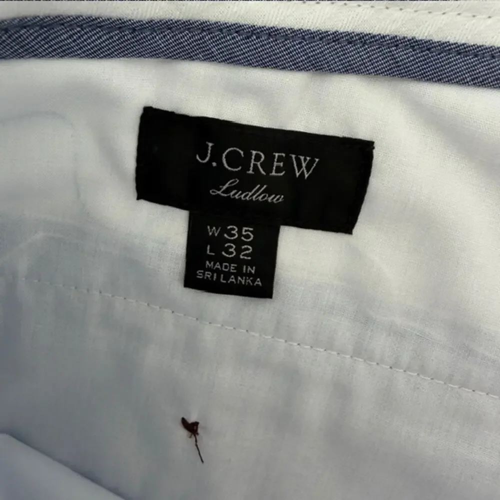 J. Crew Ludlow Slim Light Blue Pants - Size 35x32